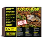 Exo Terra Coco Husk Reptile Substrate - 3 Bricks x 8 qt (Pack of 1)