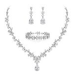 EVER FAITH Wedding Jewelry Sets for