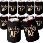 Forty AF Can Coolers, Black and Gol