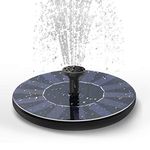 Mabron 【12 Years Warranty】Solar Powered Fountain Pump for Bird Bath, 2.5W New Model Solar Water Fountain Floating Pump Submersible with Battery Back Outdoor Water Feature for Pool, Garden, Pond_m3