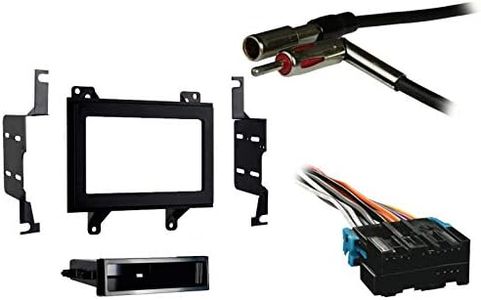 Harmony Audio Metra 99-3045 Compatible with Chevy S 10 Pickup 1994-1997 ISO DIN/Double DIN Installation Kit, 701858 Aftermarket Radio Harness Adapter and 40GM10 Antenna