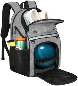 Goloni Bowling Backpack,Single Ball Bowling Bag with Shoe Compartment Up to Size 16,Bowling Bag with Padded Ball Holder