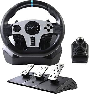 PXN V9 PC Game Racing Wheels,270°/900°Steering Whee With Pedals and Shifter,Support Vibration and Headset Function,for PC Xbox One, Xbox Series S/X,PS4, PS3,Switch