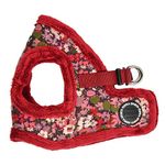 Puppia Dog Harness for small and medium dogs - GIANNI HARNESS B - adjustable und comfortable Wine Red