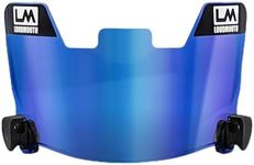 Loudmouth Football Visor - Universal Fit Youth & Adult Football Helmet Visor, Blue, One Size