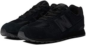 New Balance 574 Sneaker, Black, 1.5 UK Child