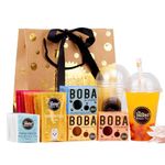 Bubble Tea Kit Syrup Gift Set with 9 Servings | Syrup + Tea + Boba Set | The TeaShed