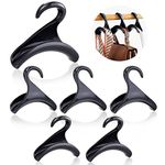 6PCS Purse Handbag Hanger Hooks Closet, Handbag Storage Purse Hooks, LIUCONGBD Bag Rack Organizer for Hanging Tote Bag Backpacks Satchels Crossovers Scarf Belt and Tie (Black)