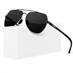 LUENX Men Women Aviator Sunglasses 