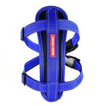 EZYDOG Classic Chest Plate Harness | Dog Harness Small, Medium, Large, K9 Dog Harness, Reflective Stitching, No Pull, Breathable (Blue)