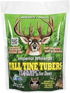 Whitetail Institute Tall Tine Tubers Deer Food Plot Seed, Turnips Provide Two Food Sources to Attract and Hold Deer Throughout Fall and Winter, 3 lbs (.5 acres)