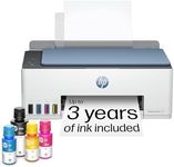 HP Smart Tank 5102 Wireless All-in-One Refillable Printer, Scanner, Copier with up to 3 Years of Ink Included, Best for Home, Cartridge-Free.