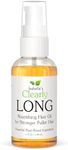 Clearly LONG, 100% Natural Hair Strengthening + Conditioning Leave In Treatment for Split Ends, Dry Damaged Hair with Castor, Jojoba, Argan Oils | Sulfate Free, Alcohol Free (60 mL)