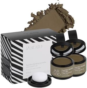 JARGOD Root touch up powder Hairline Powder for root cover up temporary root concealing powder for Women & Men, for instant gray hair cover up (Light Brown, 0.14 Ounce (Pack of 2))
