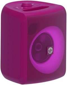 Stromberg - Chunk Portable Bluetooth Speaker, 25W Power, 14-Hour Playtime, Waterproof Dustproof - Microphone Included - Karaoke - Burgundy Purple