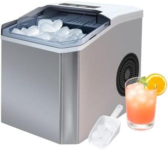 iTOMA Countertop Ice Maker Machine, 2 Sizes of Bullet Ice, 1.3L Auto-Cleaning Ice Maker with Basket and Scoop, for Home/Kitchen/Office/Bar Party Ice Cube Machine