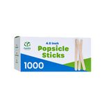 Comfy Package [1000 Count] 4.5 Inch Wooden Multi-Purpose Popsicle Sticks for Crafts, Ice, Ice Cream, Waxing, and Tongue Depressor Wood Sticks