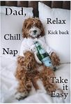 Glory To Dog Dad, Relax Kick Back Chill Nap Take it Easy Father's Day Greeting Card