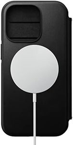 Nomad - Modern Leather Folio Case - Compatible with Apple iPhone 14 Pro - Black
