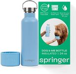 Springer Dog and Me Water Bottle, Stainless Steel Insluated Water Bottle, Keeps Water Cold for 12 Hours