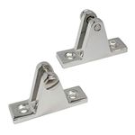 Pair of Marine Boat Hinge Mount Bimini Top Fitting Hardware 316 Stainless Steel Fitting Deck Hardware