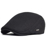 EKMTBJXY Flat Caps for Men Cotton Newsboy Cap Beret Cabbie Driving Irish Gatsby Hat Adjustable