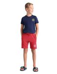 U.S. POLO ASSN. Boy's Cotton Heathered IKSA Shorts - Pack of 1 (RED M)