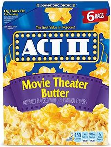 Act II Movie Theater Butter Microwave Popcorn, 2.75 oz., 6-Count Bags (Pack of 6)