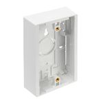 Leviton 42777-1WB Surface Mount Backbox, Single Gang, Box Depth is 1.45 Inches (Grey), White