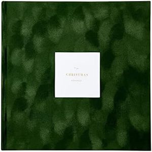 Promptly Journals, Our Christmas Memories: A Family Traditions Keepsake (Velvet Evergreen, Velvet) | 30-Year Christmas Journal | Traditions Christmas Journal | Family Gifts