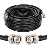 MOOKEERF BNC Male to BNC Male Coaxial Cable 50 ohm RG8X Coax Cable Ultra Low Loss BNC Jumper Cable for Antenna, RF Radio, Modem, Oscilloscope, Spectrum, Analyzer, Signal Generator (50FT)