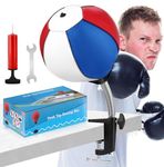 NZQXJXZ Desktop Punching Bag, Boxing Bag Speed Balls, Stress Buster with Desk Clamp for Office Table and Counters, Fun Gift for Friends or Coworker