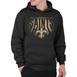 Junk Food Clothing x NFL - New Orleans Saints - Team Spotlight - Adult Pullover Hooded Sweatshirt for Men and Women - Size Large