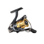 Abu Garcia Carabus AG SX Spinning Reel, Fishing Reel, Spinning Reels, Allround Fishing, Area Game, Trout, Perch and Mini Species, Unisex, Grey/Gold, 1000