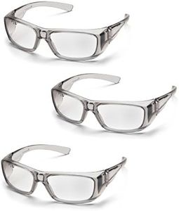 Pyramex Emerge Full Reader Safety Glasses SG7910D15 (3 Pair) (+1.5 Lens, Gray Frame/Clear Lens)