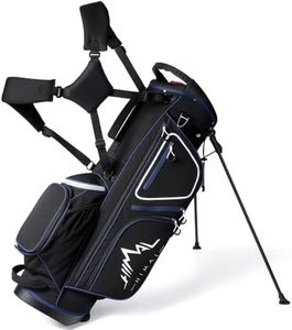 GoHimal 14-Way Lightweight Golf Stand Bag with Multiple Pockets Black