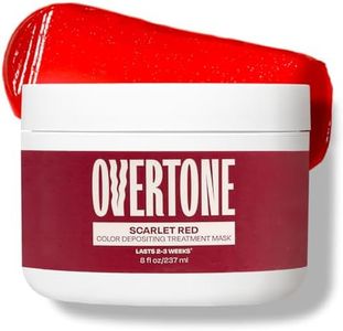 Overtone Semi Permanent Hair Color Conditioner, Scarlet Red, 8 oz, Nourishing, Damage-Free, Color Depositing Mask for All Hair Types with Shea Butter & Coconut Oil, Vegan & Cruelty-Free