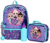 LOL Girl’s 4 Piece Backpack Set, Se