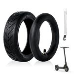 Ainiv 8.5 Inch Scooter Inner Tubes Outer Tyre Set +A Metal Crowbar, 1/2 Replacement Inner and Outer Tires, Anti-slip Thickened Durable Tires for Mijia M365 and 8.5-Inch Universal Inflatable Tires