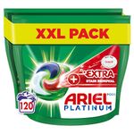 Ariel All-in-1 Washing Pods, Laundry Detergent Liquid, 120 Washes (60 x 2), With Oxi Stain Removers Effect, Extra Stain Removal For Extra Hygiene