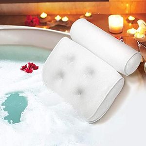 iRenXiao Cuscino Vasca da Bagno con Antiscivolo Poggiatesta Ergonomico Supporto per la schiena e spalle