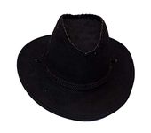 VIN Straw Cowboy Hats for Boy's & Girl's for Travel and Picnic Wear Use Western Hat (Black)