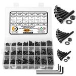 Epi-Torque; The Epic Torque #Doityourself High Tensile Button Head Bolt M3 M4 M5 Assorted Lengths 6MM-30MM Pack of 825 Pcs with Plastic Box Assortment