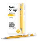 Pentel P200 Drafting Mechanical Pencil, 0.9mm, Metal Tip, Yellow Barrel, Box of 12