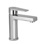 Hindware Italian Collection F360011CP Single Lever Basin Mixer for Bathroom | Made of Brass | Deck Mount | Mirror-Like Chrome Polished Finish | Element