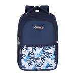 Zipline Casual Backpack For men |35L Water Resistant school College Bag For boys & girls|Stylish,Lightweight,Durable|Bag For Women's School,College(Blue With Print)