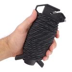 Atwood Rope MFG Ready Rope™ Reflective 550 Paracord 100 Feet 7-String Core Nylon Parachute Cord Outside Survival Gear Made in USA | Lanyards, Bracelets, Handle Wraps, Keychain (Black)