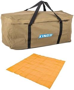 Adventure Kings Deluxe Single Swag Premium Canvas Bag + Mesh Flooring 3m x 3m