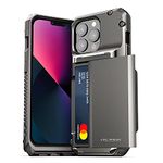 VRS DESIGN Damda Glide Pro Phone Case for iPhone 13 Pro, Sturdy Semi Auto Wallet [4 Cards] Phone Case Compatible for iPhone 13 Pro Case(2021)