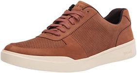 Cole Haan Men's Grand Crosscourt Modern Perforated Sneaker, British Tan, 10.5